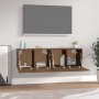 Armarios pared 2 uds contrachapada roble marrón 60x36,5x35cm von , Schließfächer und Lagerschränke - Ref: Foro24-3115635, Pre...