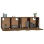 Armarios pared 2 uds contrachapada roble marrón 60x36,5x35cm von , Schließfächer und Lagerschränke - Ref: Foro24-3115635, Pre...