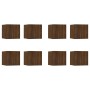 Muebles para TV de pared 8 uds roble marrón 30,5x30x30 cm by , TV Furniture - Ref: Foro24-3120325, Price: 158,50 €, Discount: %