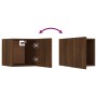 Muebles para TV de pared 8 uds roble marrón 30,5x30x30 cm by , TV Furniture - Ref: Foro24-3120325, Price: 158,50 €, Discount: %