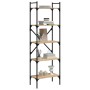 Librería de 5 estantes madera roble Sonoma 56x31,5x174 cm von , Bücherregale und Regale - Ref: Foro24-833344, Preis: 61,88 €,...