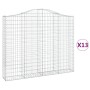 Cestas gaviones 13 uds forma de arco hierro 200x30x160/180 cm von , Töpfe und Pflanzgefäße - Ref: Foro24-3145504, Preis: 1,00...