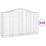 Cestas gaviones 50 uds forma de arco hierro 200x50x120/140 cm von , Töpfe und Pflanzgefäße - Ref: Foro24-3145680, Preis: 4,00...