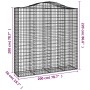 Cestas de gaviones 8 uds forma de arco hierro 200x50x200/220 cm von , Töpfe und Pflanzgefäße - Ref: Foro24-3145751, Preis: 1,...