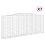 Cestas de gaviones 7 uds forma de arco hierro 400x50x160/180 cm by , Pots and planters - Ref: Foro24-3146000, Price: 1,00 €, ...