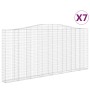 Cestas de gaviones 7 uds forma de arco hierro 400x30x180/200 cm von , Töpfe und Pflanzgefäße - Ref: Foro24-3145883, Preis: 1,...