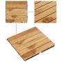 Baldosas de terraza 20 uds madera teca patrón vertical 30x30 cm by , Floors and carpets - Ref: Foro24-3152102, Price: 167,72 ...