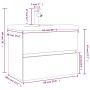 Mueble de baño con lavabo madera contrachapada marrón roble by , bathroom vanities - Ref: Foro24-3152872, Price: 205,32 €, Di...