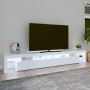 Mueble de TV con luces LED blanco 260x36,5x40 cm von , TV-Möbel - Ref: Foro24-3152818, Preis: 192,41 €, Rabatt: %