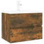 Mueble de baño con lavabo madera contrachapada roble ahumado von , Badezimmerwaschtische - Ref: Foro24-3152870, Preis: 199,35...