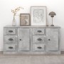 Aparadores 2 uds madera contrachapada gris hormigón von , Sideboards - Ref: Foro24-3185227, Preis: 207,06 €, Rabatt: %