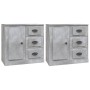Aparadores 2 uds madera contrachapada gris hormigón de , Aparadores - Ref: Foro24-3185227, Precio: 214,53 €