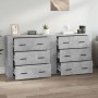 Aparadores 2 uds madera contrachapada gris hormigón von , Sideboards - Ref: Foro24-3185411, Preis: 188,51 €, Rabatt: %