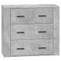 Aparadores 2 uds madera contrachapada gris hormigón von , Sideboards - Ref: Foro24-3185411, Preis: 188,51 €, Rabatt: %