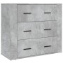 Aparador alto madera contrachapada gris hormigón by , Sideboards - Ref: Foro24-3185395, Price: 168,61 €, Discount: %