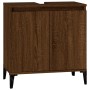 Set de muebles baño 3 pzas madera contrachapada roble marrón by , Bathroom furniture - Ref: Foro24-3185596, Price: 221,31 €, ...