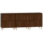 Aparadores 3 uds madera contrachapada marrón roble 60x35x70 cm by , Sideboards - Ref: Foro24-3185774, Price: 183,59 €, Discou...