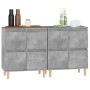 Aparadores 2 uds madera contrachapada gris hormigón 60x35x70 cm by , Sideboards - Ref: Foro24-3185755, Price: 141,67 €, Disco...