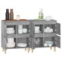 Aparadores 2 uds madera contrachapada gris hormigón 60x35x70 cm by , Sideboards - Ref: Foro24-3185755, Price: 141,67 €, Disco...