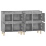 Aparadores 2 uds madera contrachapada gris hormigón 60x35x70 cm by , Sideboards - Ref: Foro24-3185755, Price: 141,67 €, Disco...
