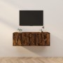 Muebles para TV de pared 2 uds roble ahumado 57x34,5x40 cm von , TV-Möbel - Ref: Foro24-3188339, Preis: 74,21 €, Rabatt: %