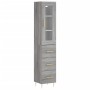 Aparador alto madera contrachapada gris Sonoma 34,5x34x180 cm de , Aparadores - Ref: Foro24-3199231, Precio: 116,87 €, Descue...