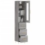 Aparador alto madera contrachapada gris Sonoma 34,5x34x180 cm de , Aparadores - Ref: Foro24-3199231, Precio: 116,87 €, Descue...