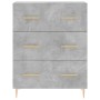 Aparador alto madera contrachapada gris hormigón 69,5x34x180 cm von , Sideboards - Ref: Foro24-3195839, Preis: 166,42 €, Raba...