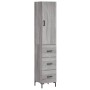 Aparador alto madera contrachapada gris Sonoma 34,5x34x180 cm von , Sideboards - Ref: Foro24-3198855, Preis: 118,14 €, Rabatt: %