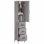Aparador alto madera contrachapada gris Sonoma 34,5x34x180 cm von , Sideboards - Ref: Foro24-3198855, Preis: 118,14 €, Rabatt: %