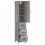 Aparador alto madera contrachapada gris Sonoma 34,5x34x180 cm von , Sideboards - Ref: Foro24-3198855, Preis: 118,14 €, Rabatt: %