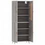 Aparador alto madera contrachapada gris sonoma 69,5x34x180 cm by , Sideboards - Ref: Foro24-3199535, Price: 144,60 €, Discoun...