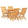 Juego de comedor para jardín 5 piezas madera maciza de teca von , Gartensets - Ref: Foro24-3155001, Preis: 507,87 €, Rabatt: %