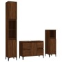 Set de muebles baño 3 pzas madera contrachapada roble marrón von , Badezimmermöbel - Ref: Foro24-3185612, Preis: 250,23 €, Ra...