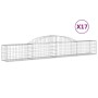 Cestas de gaviones 17 uds forma de arco hierro 300x30x40/60 cm von , Töpfe und Pflanzgefäße - Ref: Foro24-3146480, Preis: 1,0...