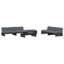 Juego de muebles de jardín 6 pzas y cojines madera maciza negro by , Garden sets - Ref: Foro24-3186155, Price: 1,00 €, Discou...