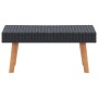 Gartenmöbel Set 2 Stück und Kissen Kunststoff Rattan schwarz von vidaXL, Gartensets - Ref: Foro24-3059336, Preis: 222,31 €, R...