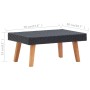 Gartenmöbel Set 2 Stück und Kissen Kunststoff Rattan schwarz von vidaXL, Gartensets - Ref: Foro24-3059336, Preis: 222,31 €, R...
