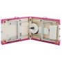 Camilla de masaje plegable 3 zonas aluminio blanco y rosa von , Massageliegen - Ref: Foro24-110242, Preis: 188,47 €, Rabatt: %