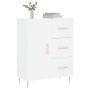 Aparador de madera de ingeniería blanco 69,5x34x90 cm by , Sideboards - Ref: Foro24-827900, Price: 87,06 €, Discount: %