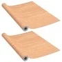 Self-adhesive door sheets 2 pcs PVC Ahorn 210x90cm by vidaXL, window films - Ref: Foro24-326138, Price: 25,89 €, Discount: %