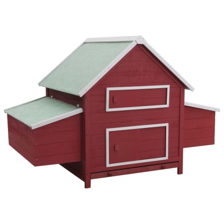 Gallinero de madera rojo 157x97x110 cm von , Käfige und Lebensräume für Kleintiere - Ref: Foro24-170857, Preis: 272,15 €, Rab...