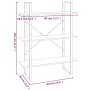 Estantería madera contrachapada roble marrón 80x30x105 cm by , Bookcases and shelves - Ref: Foro24-821317, Price: 60,79 €, Di...