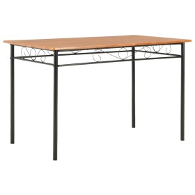 Mesa de comedor de MDF marrón 120x70x75 cm by , Kitchen and dining tables - Ref: Foro24-281402, Price: 120,30 €, Discount: %