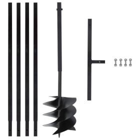 Earth drill with handle 250 mm extension tube 4 m steel by vidaXL, Helical augers - Ref: Foro24-3059406, Price: 114,95 €, Dis...