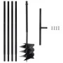 Earth drill with handle 250 mm extension tube 4 m steel by vidaXL, Helical augers - Ref: Foro24-3059406, Price: 105,50 €, Dis...