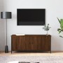 Mueble TV con puertas contrachapada marrón roble 102x35x45 cm by , TV Furniture - Ref: Foro24-826294, Price: 60,73 €, Discoun...