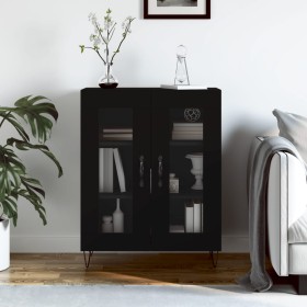 Aparador de madera de ingeniería negro 69,5x34x90 cm de , Aparadores - Ref: Foro24-827781, Precio: 66,59 €, Descuento: %