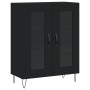 Aparador de madera de ingeniería negro 69,5x34x90 cm von , Sideboards - Ref: Foro24-827781, Preis: 66,59 €, Rabatt: %