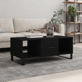 Mesa de centro madera contrachapada negro 102x50x40 cm by , Coffee table - Ref: Foro24-829325, Price: 71,24 €, Discount: %